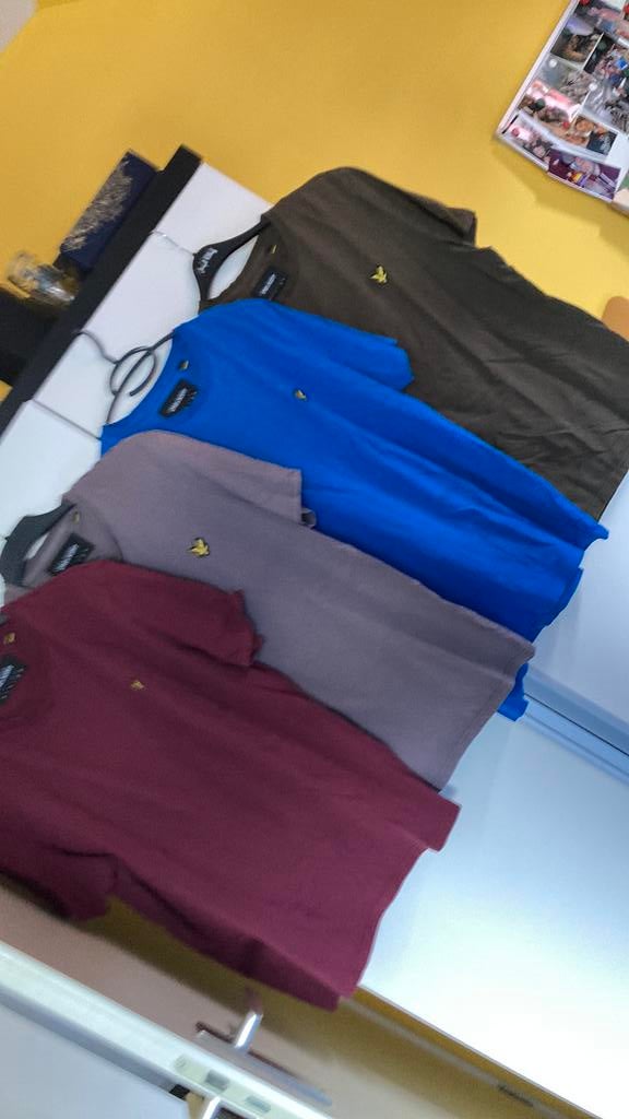 Lyle & Scott vier Tshirts  zgan xl, Ophalen of Verzenden, Zo goed als nieuw, Maat 56/58 (XL), Blauw