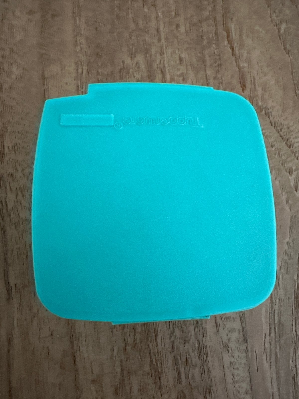 Tupperware bewaardoosje etiketten - turquoise, Huis en Inrichting, Gebruikt, Overige kleuren, Overige typen, Luchtdicht
