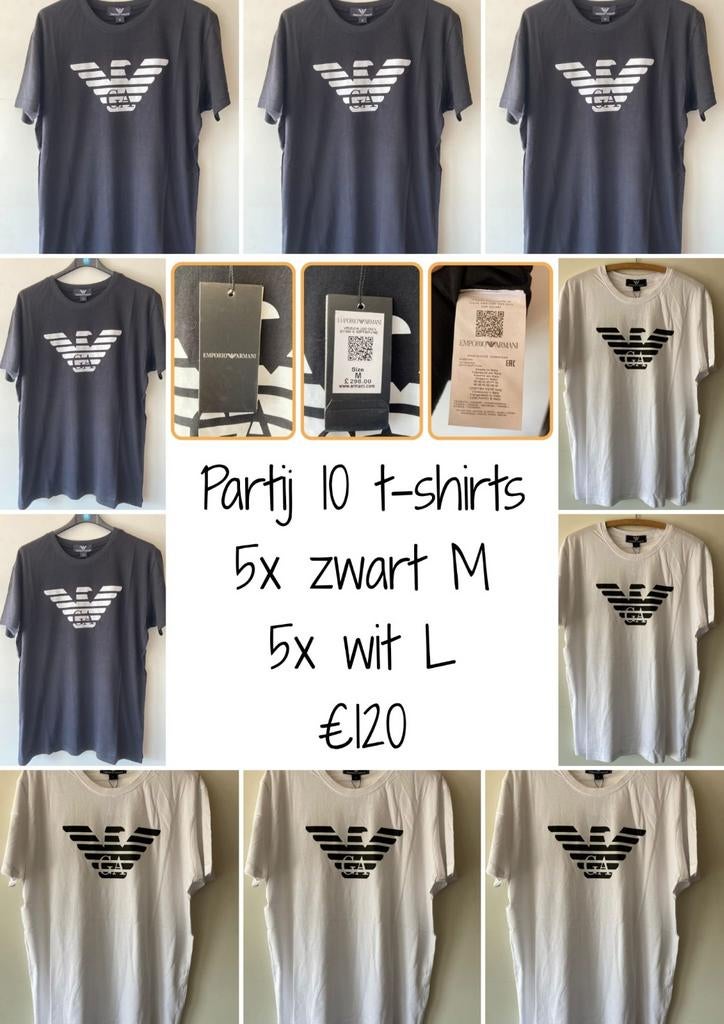 Partij GIO ARM 10 t-shirts maten M & L, Ophalen, Nieuw, Overige maten