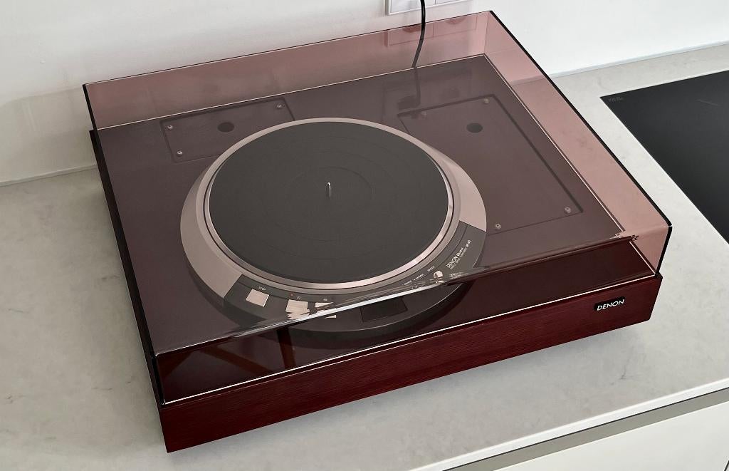 Denon DP-80 in DK-2300 double arm base met 4 armboards, Audio, Tv en Foto, Platenspelers, Ophalen, Gebruikt, Overige merken