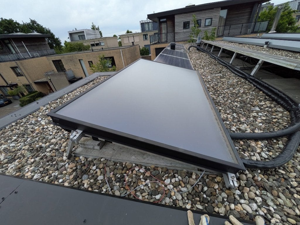 Compleet systeem zonnecollector/zonneboiler 200 liter (2021), Ophalen, Gebruikt, 100 liter of meer, Boiler