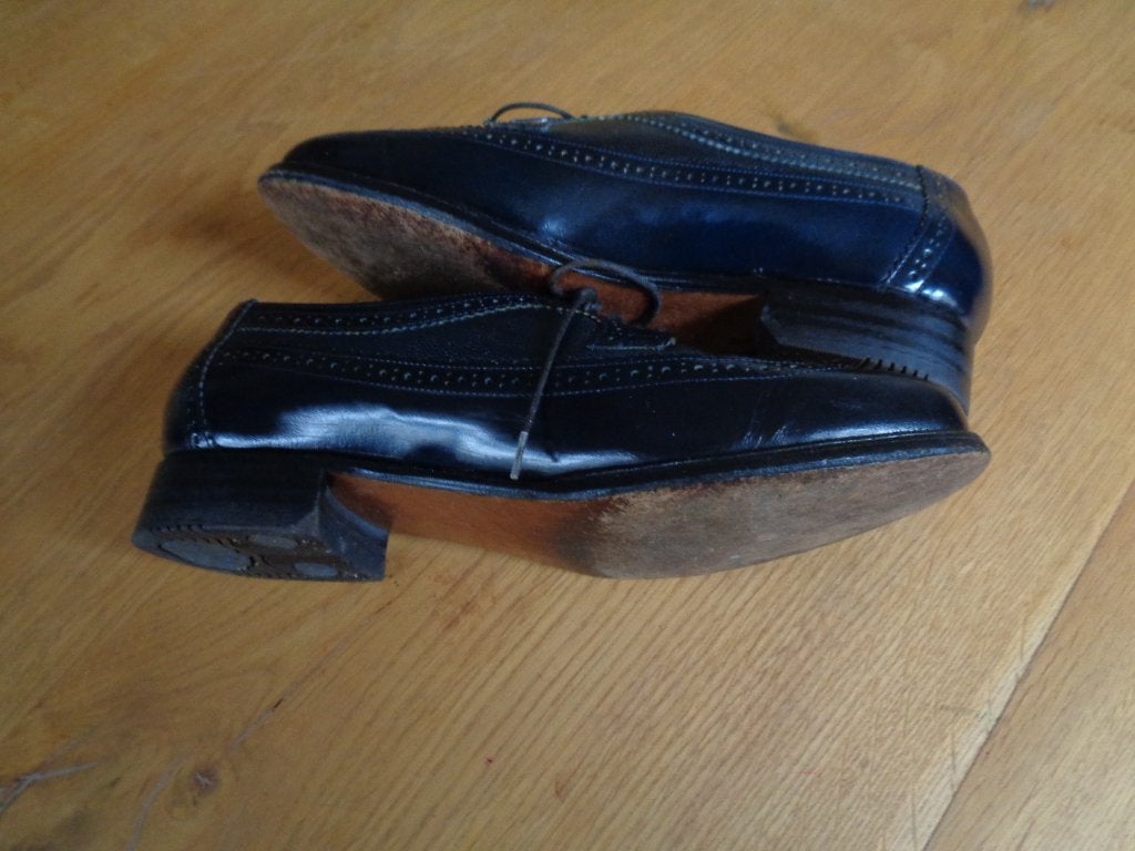 Greve leren dames brogues:mt 37.5 E (4.5 E), Blauw, Ophalen of Verzenden, Zo goed als nieuw, Greve