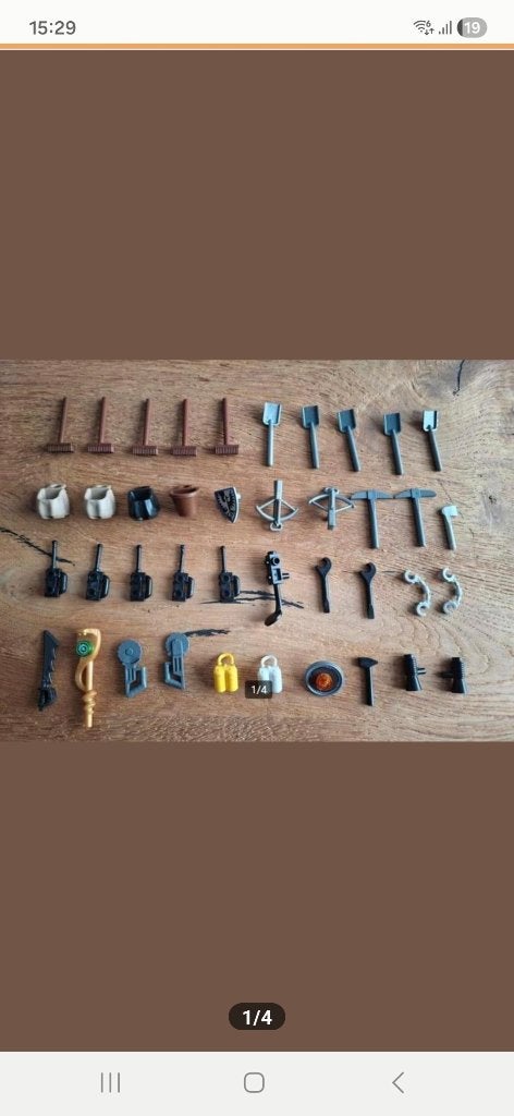 40 Lego accessoires., Gebruikt, Overige thema's, Lego, Accessoire