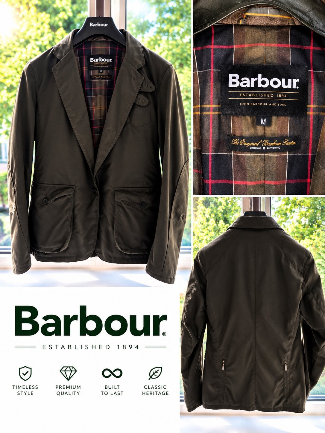 Barbour beacon sport jas, maat M, nieuw, Ophalen of Verzenden, Nieuw, Maat 38/40 (M), Groen