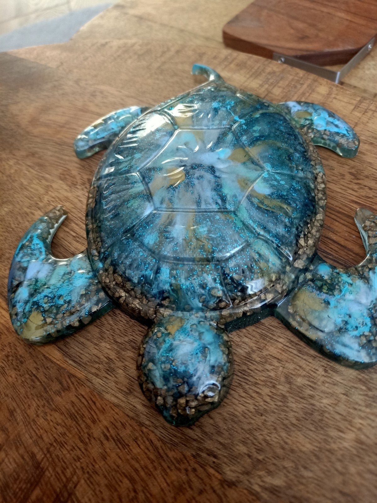 Decoratieve schildpad van epoxyhars, Minder dan 50 cm, Nieuw, Ophalen of Verzenden, Minder dan 100 cm