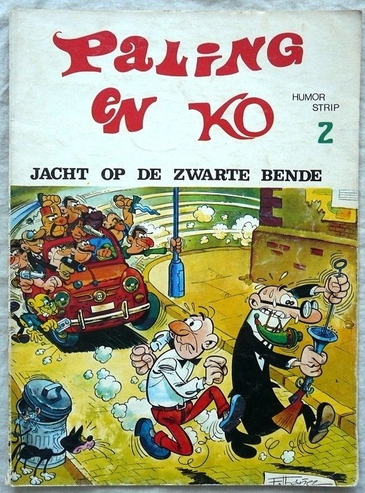 Strip Paling En Ko, Jacht Op De Zwarte Bende, Nr.2, 1971.(1), Gelezen, Eén stripboek, Ophalen of Verzenden, Ibanez
