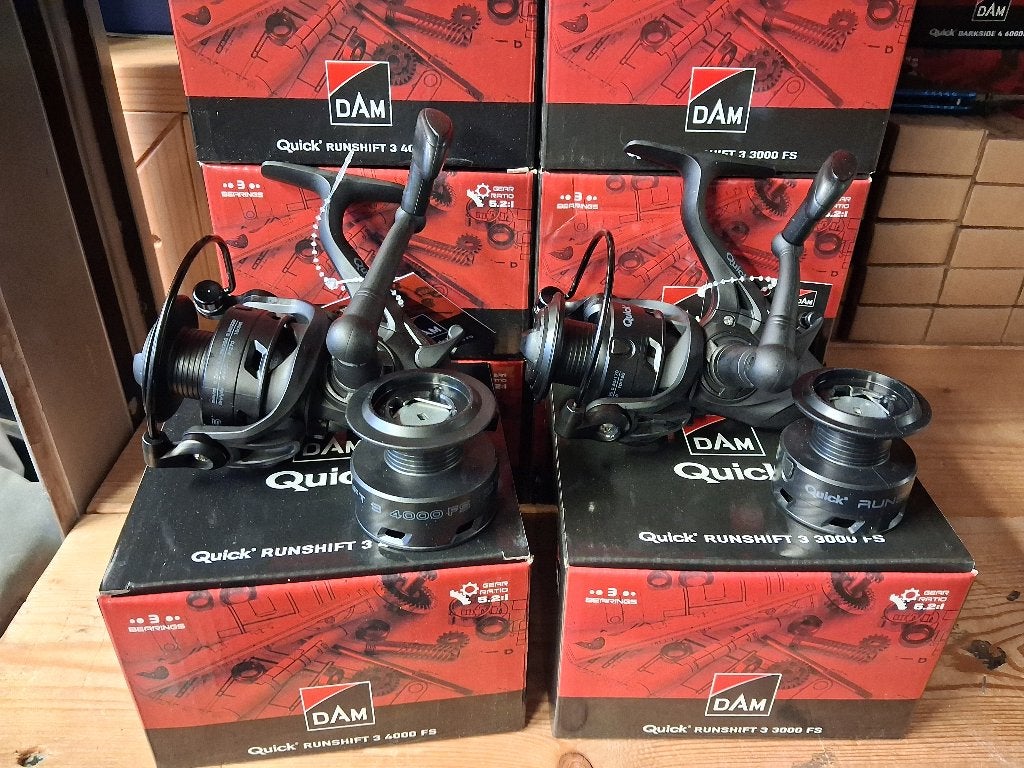 DAM Quick Runshift 3 3000FS molens (Baitrunner/vrijloop), Tinstraat, Molen, Nieuw, Ophalen of Verzenden
