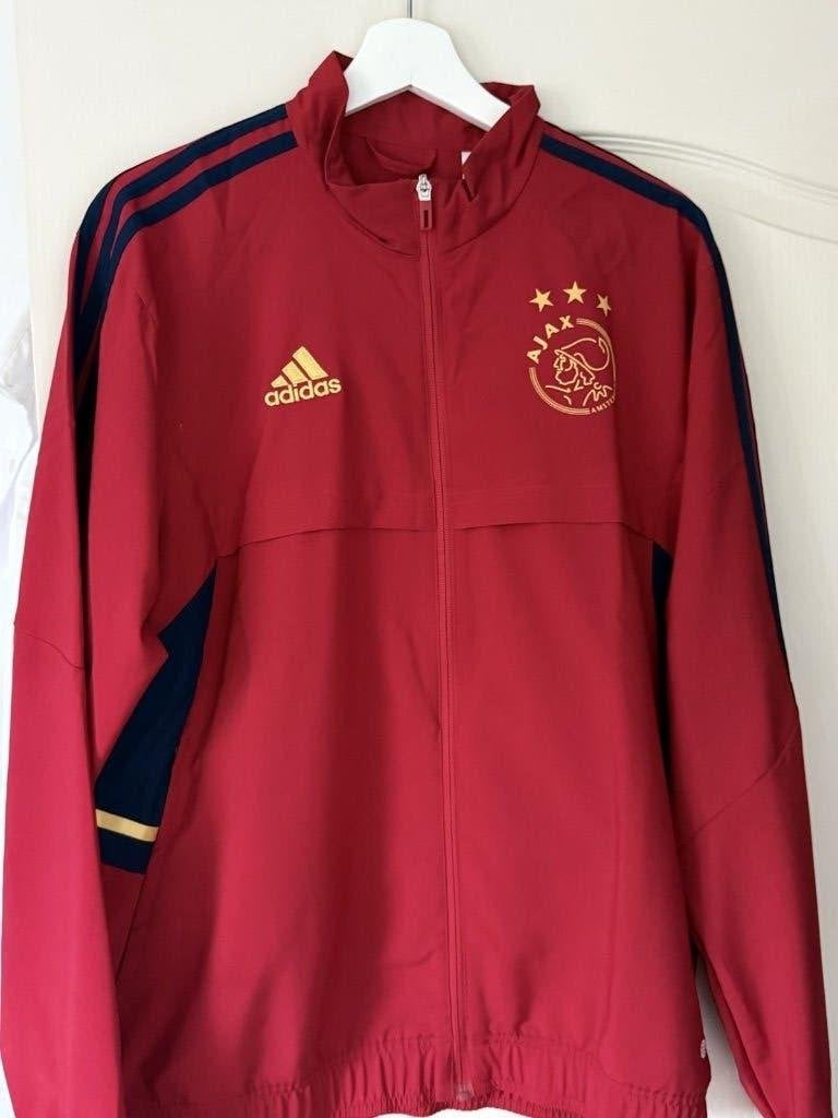 Ajax Amsterdam trainingsjack rood maat M, Ophalen of Verzenden, Zo goed als nieuw, Rood, Voetbal
