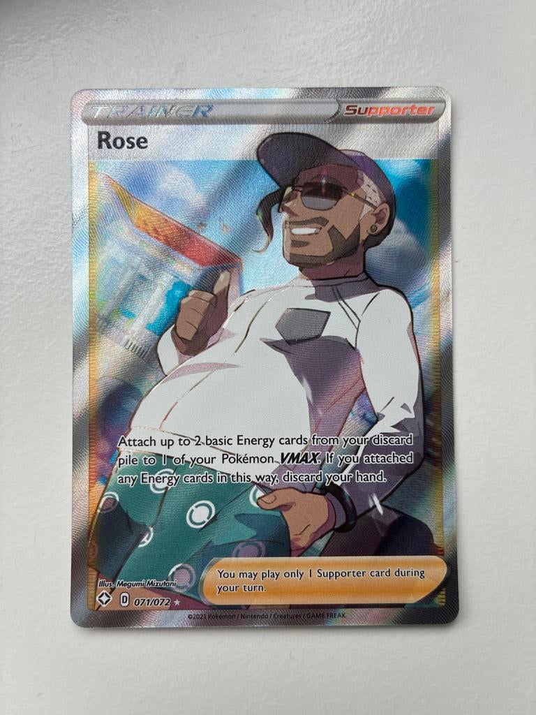 Pokémon TCG: Rose Full Art Trainer Kaart (071/072), Ophalen of Verzenden, Zo goed als nieuw