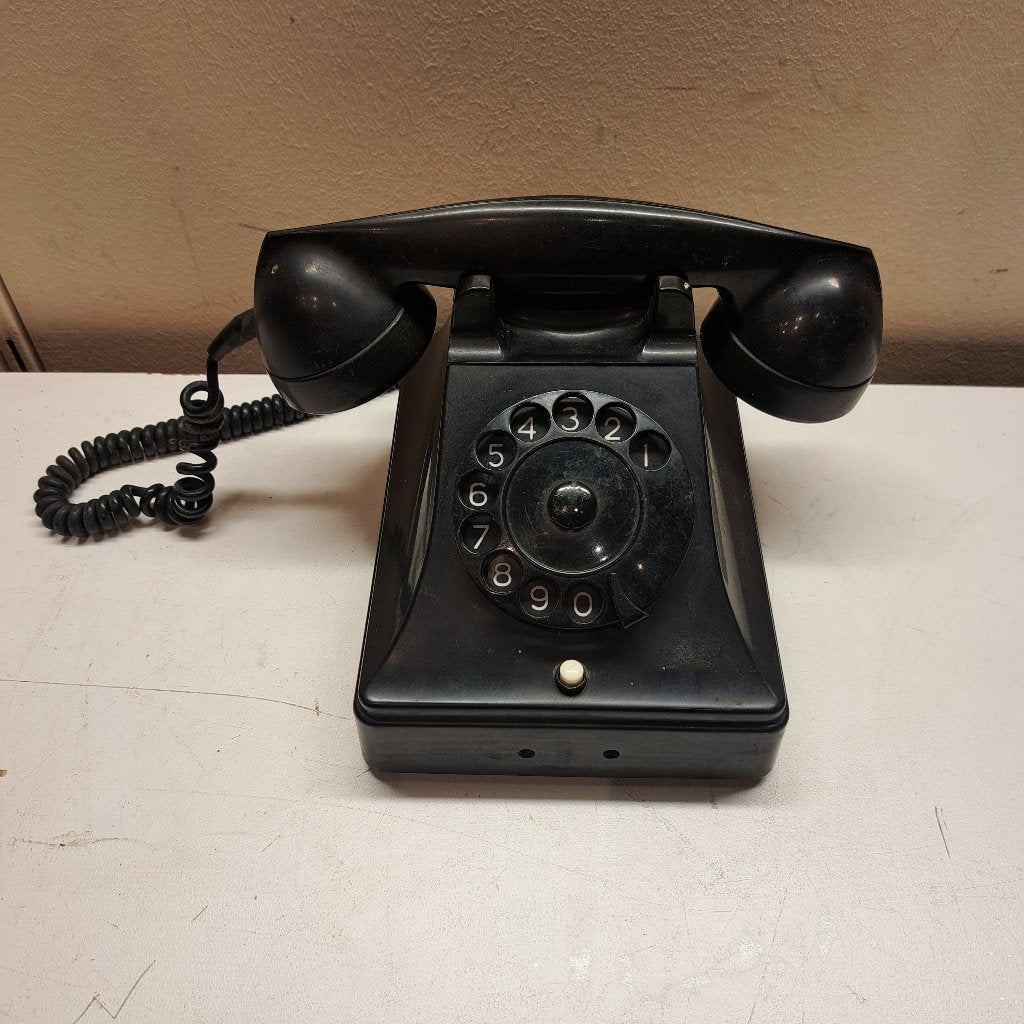 oude P.T.T. telefoon bakeliet met draaischijf, Telecommunicatie, Ophalen of Verzenden, Gebruikt, Met draaischijf