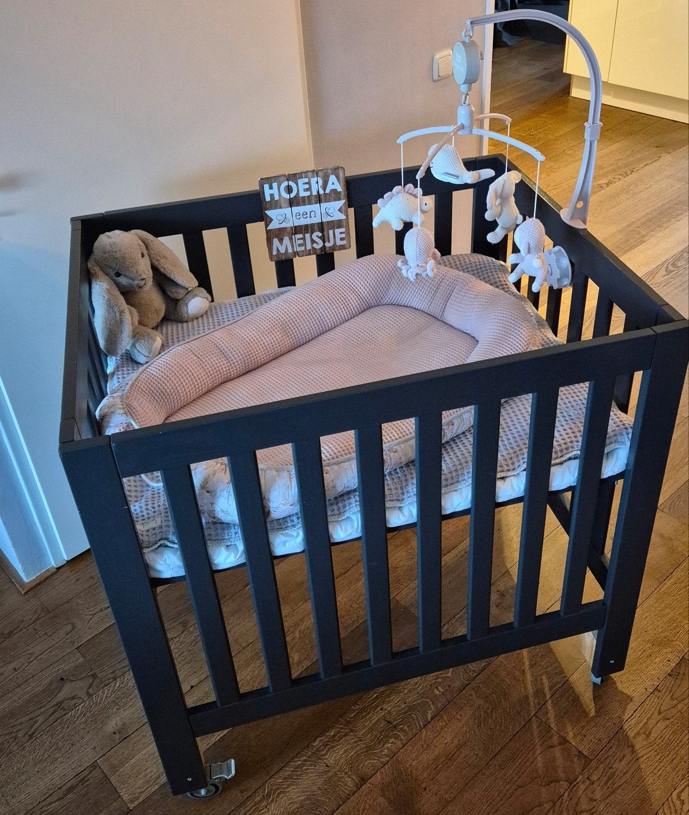 Verrijdbare box met boxkleed, Kinderen en Baby's, Ophalen, Gebruikt, Vierkant, Boxkleed