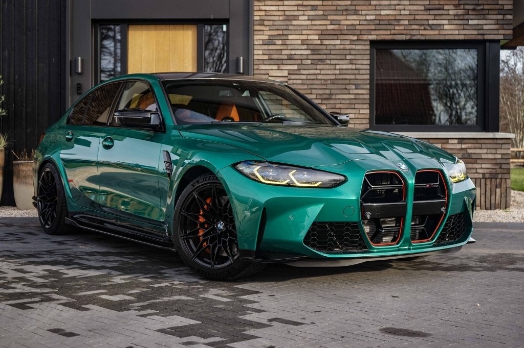 BMW 3 Serie M3 Competition 510PK Isle-of-man green, Auto's, Gebruikt, Euro 6, 2993 cc, Met garantie (alle)