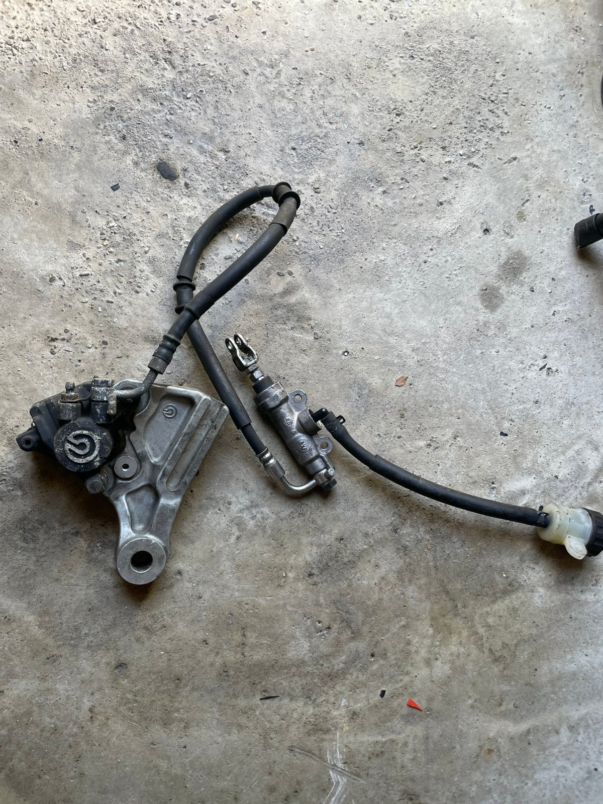 Yamaha xt660x xt660r remklauw achter, Ophalen