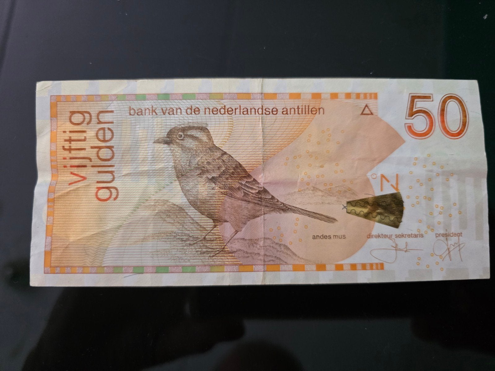 Bankbiljet  Ned Antillen., Ophalen of Verzenden, Overige landen