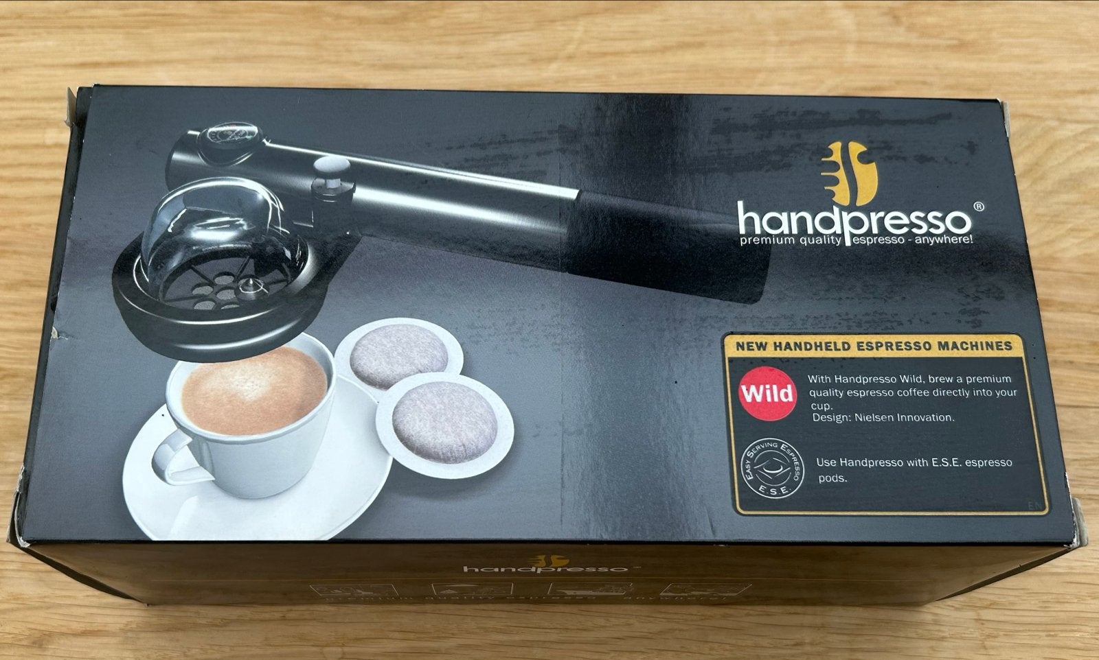 Handpresso Wild E.S.E. draagbare espressomachine, Ophalen of Verzenden, Zo goed als nieuw