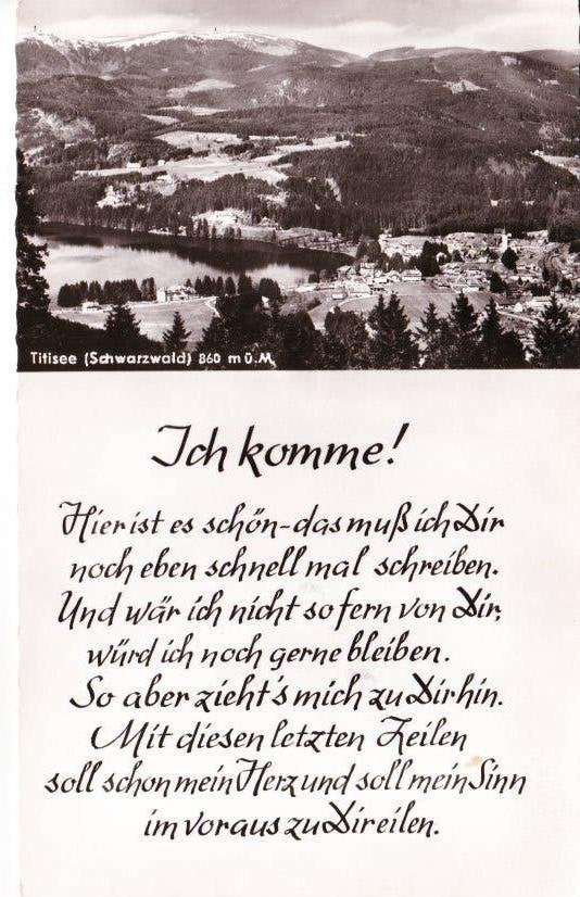 Titisee (Schwarzwald) - Gelopen. 02-09, Ophalen of Verzenden, 1940 tot 1960, Gelopen, Duitsland