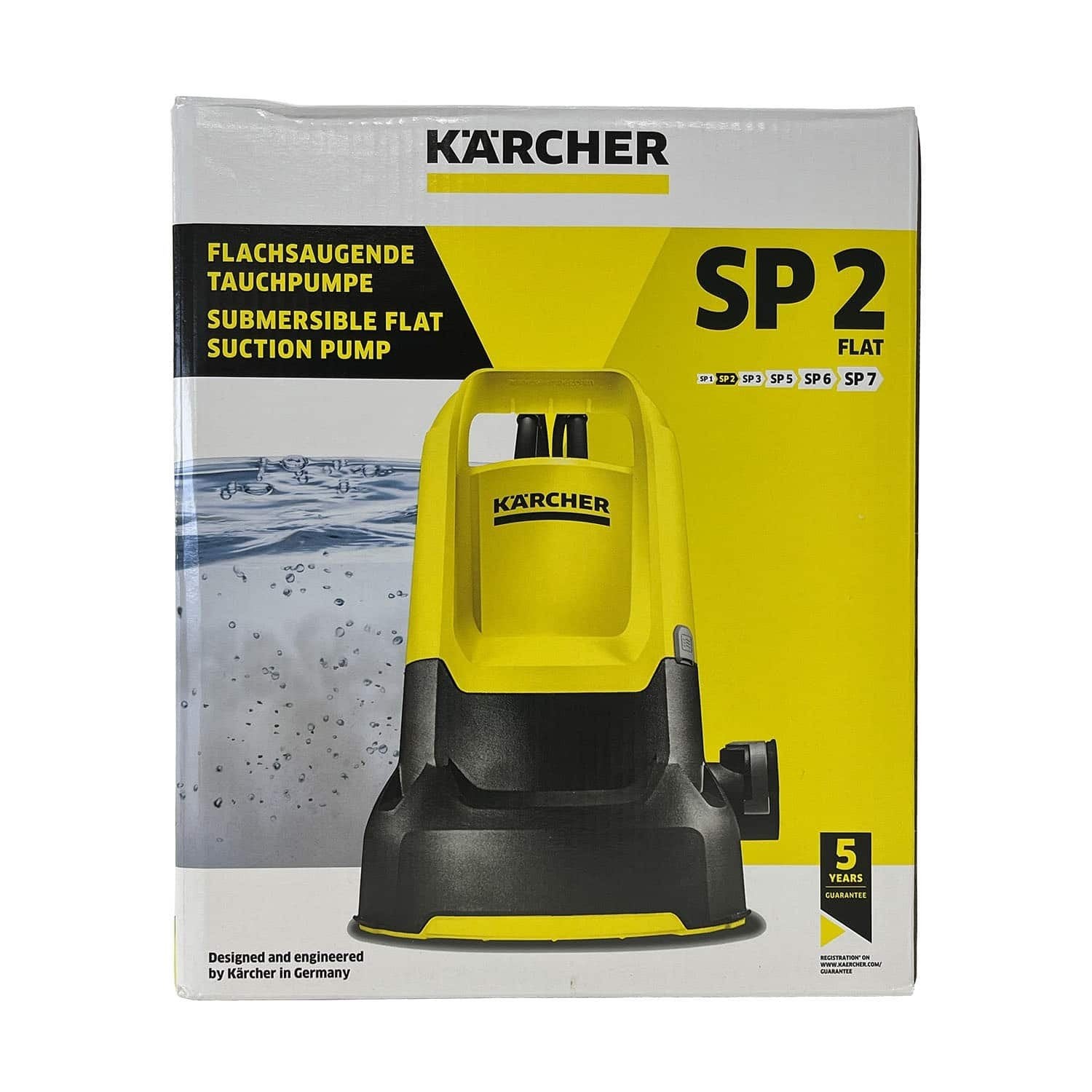 Kärcher SP 2 Flat Dompelpomp - Vlakzuigende Pomp, Ophalen of Verzenden, Gebruikt