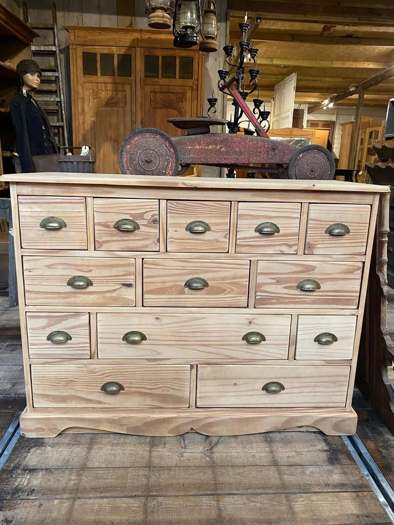Landelijke ladekast dressoir kast, Ophalen, Gebruikt, 25 tot 50 cm, Minder dan 100 cm