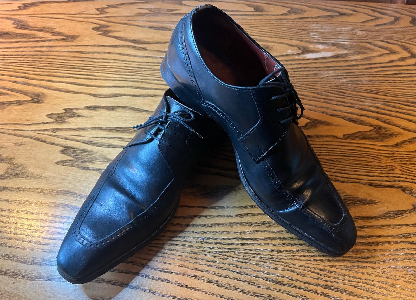 Magnanni Nette Schoenen Zwart Leer Maat 42, Ophalen, Gedragen, Zwart, Veterschoenen