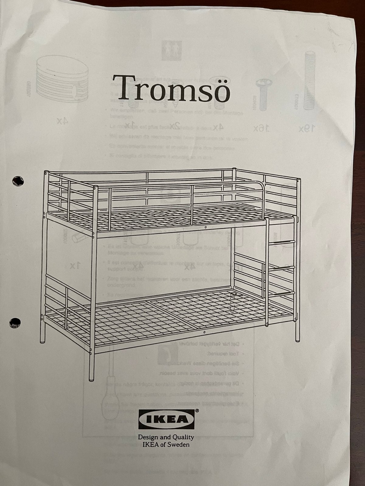 IKEA Tromsö Stapelbed met matrassen, Ophalen, Gebruikt, 90 cm, 160 tot 180 cm
