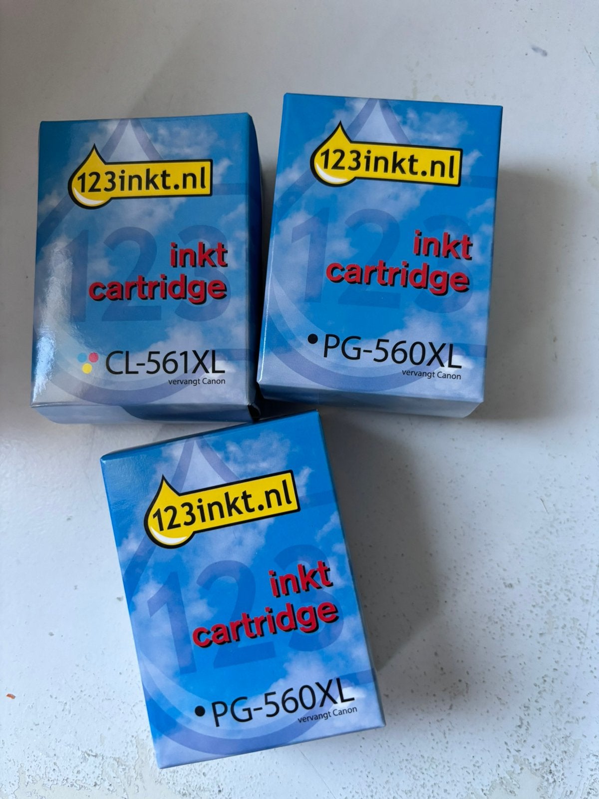 Inktpatronen voor Canon printer PG-560XL/CL-561XL, Verzenden, Nieuw