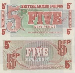 GROOT-BRITTANNIE BAF 1972 5 pence #M44 UNC, Verzenden, Overige landen, Los biljet