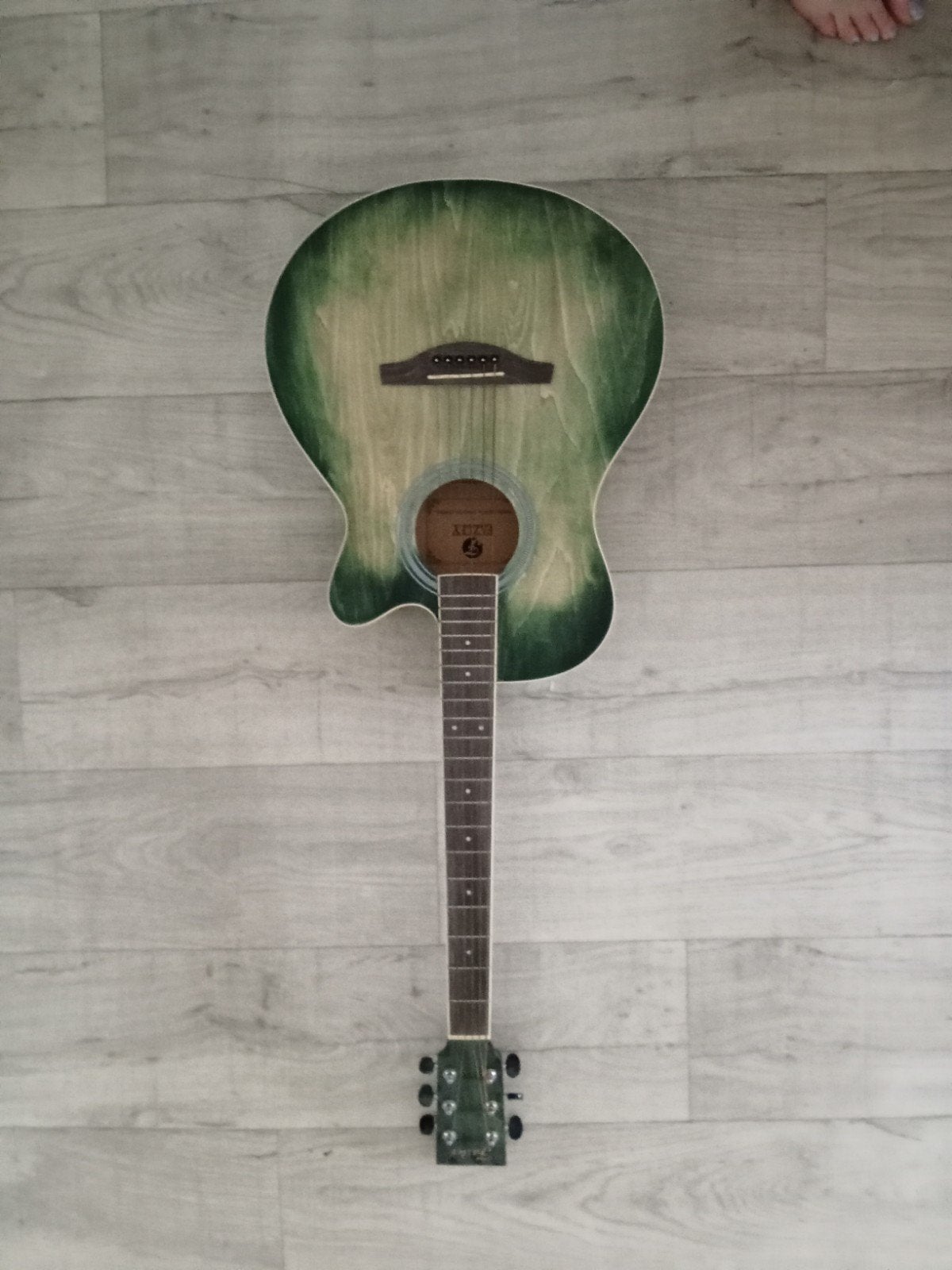 Fazley W55-COL-G Westerngitaar - Groen, Muziek en Instrumenten, Snaarinstrumenten | Gitaren | Akoestisch, Ophalen
