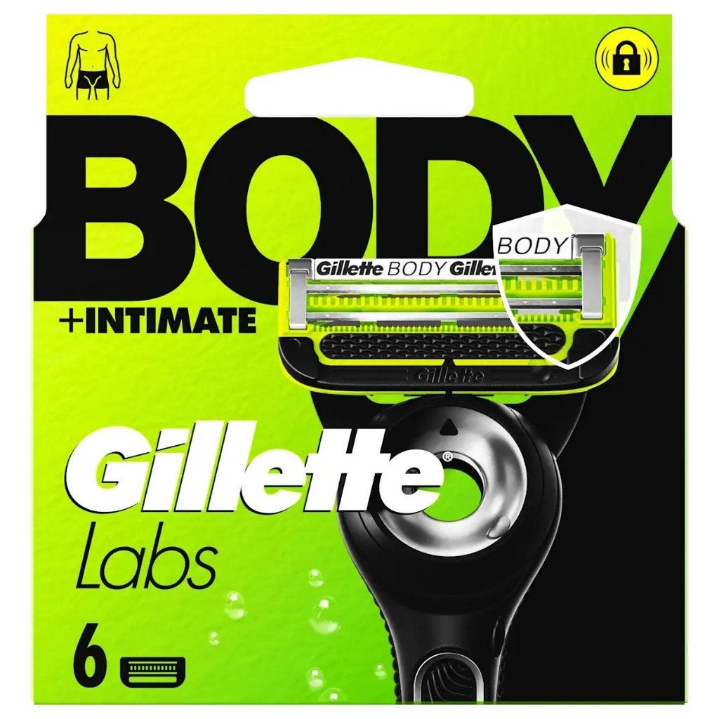 Gillette Labs Body en Intimate scheermesjes 6-pack, Ophalen, Nieuw, Overige typen