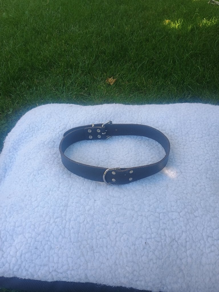 Te koop vintage lederen halsband, Dieren en Toebehoren, Overige merken, Ophalen of Verzenden, Nieuw, Halsband