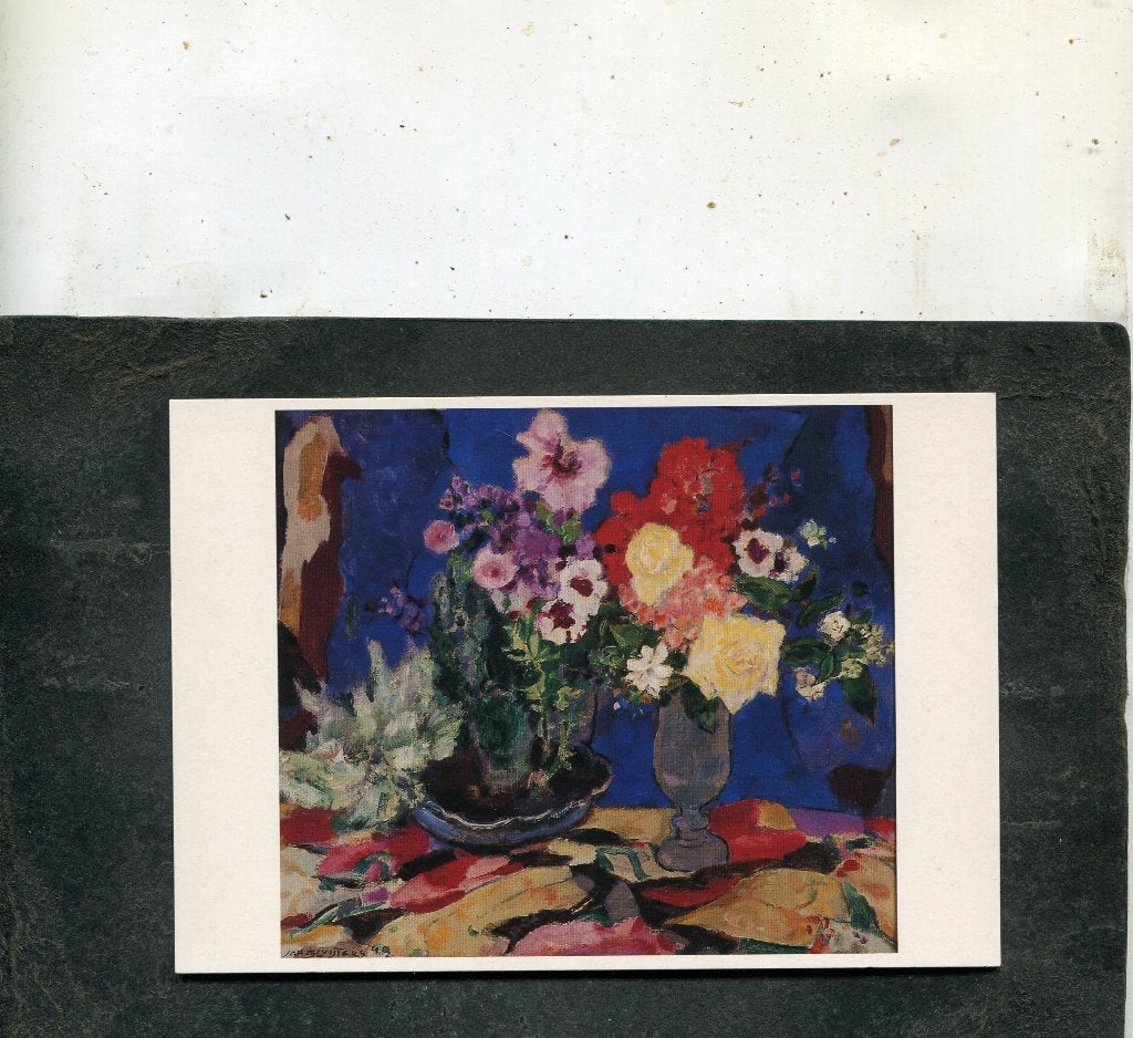 Ansicht Jan Sluyters - Stilleven met bloemen en cactus, Verzamelen, Ansichtkaarten | Themakaarten, Verzenden, 1980 tot heden, Ongelopen