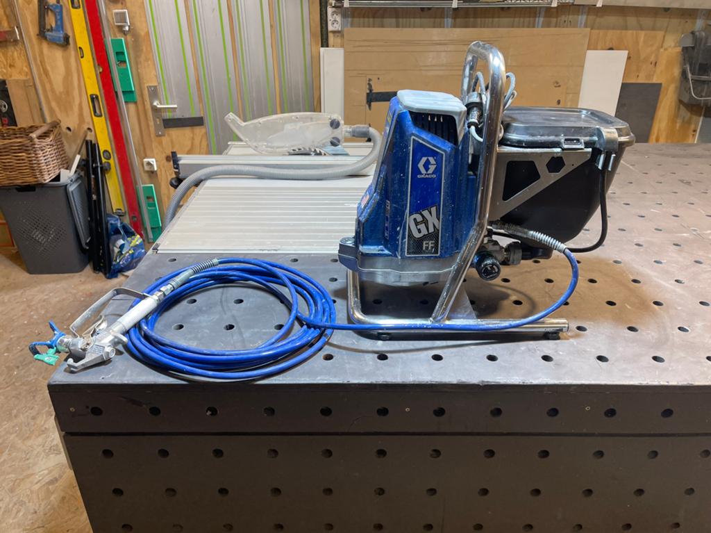 Te koop Graco gx ff verfspuit machine, Ophalen, Gebruikt, Verfspuit of Verfpomp