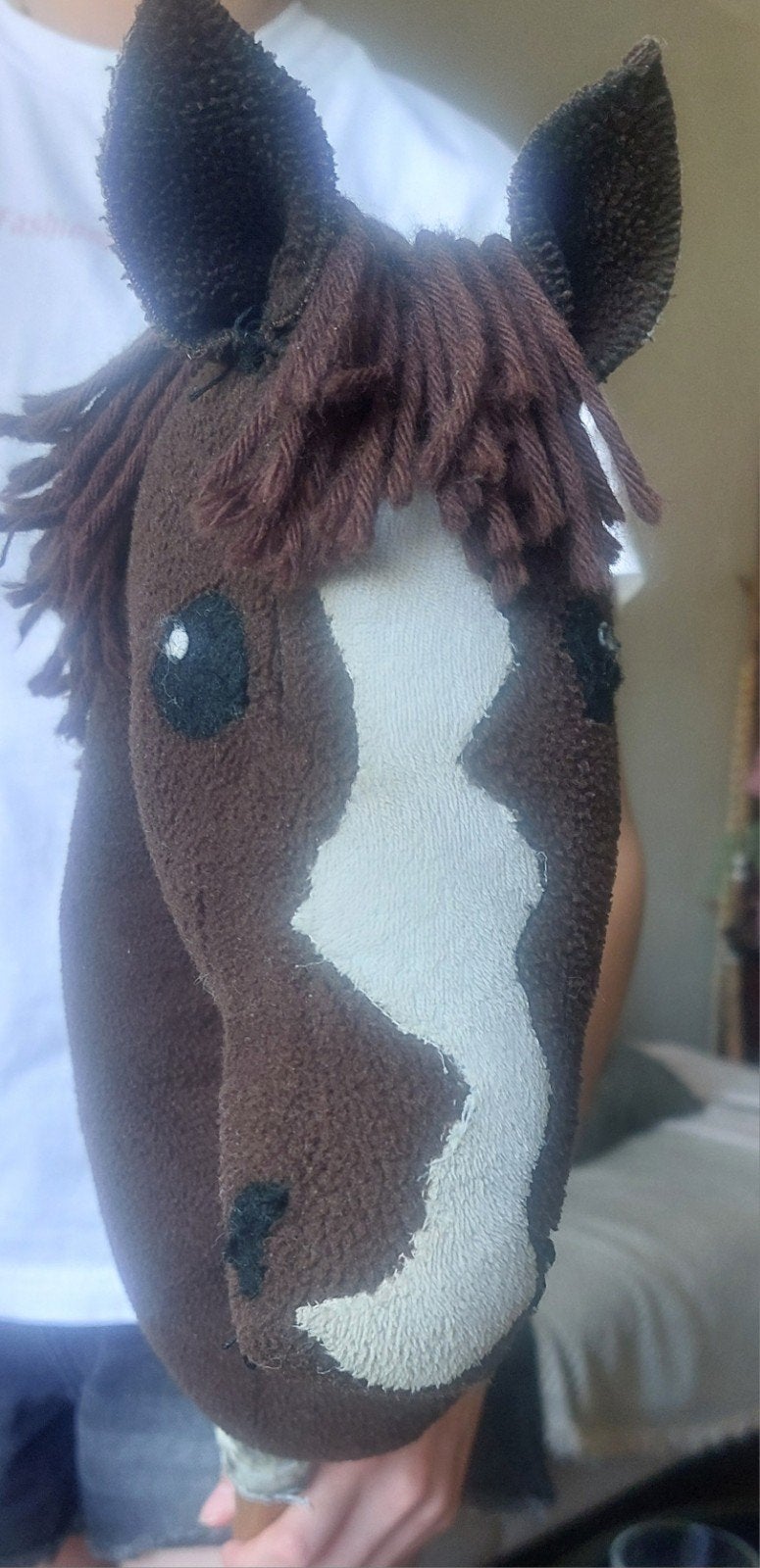 Hobbyhorse bruin met witte bles, Ophalen of Verzenden, Jongen of Meisje