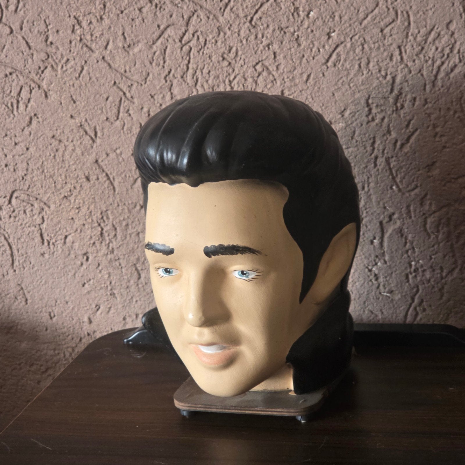 Elvis Presley Hoofd Beeld- Vintage Decoratie, Ophalen of Verzenden, Gebruikt, Pop, Beeldje of Miniatuur