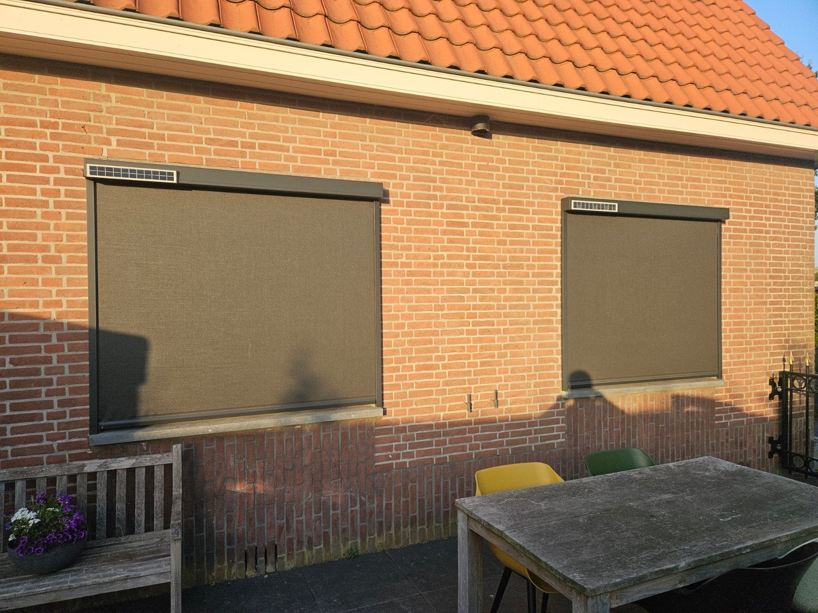 Solar screens met Bubbendorf motor, Elektrisch, Ophalen of Verzenden, Zo goed als nieuw, 150 tot 300 cm