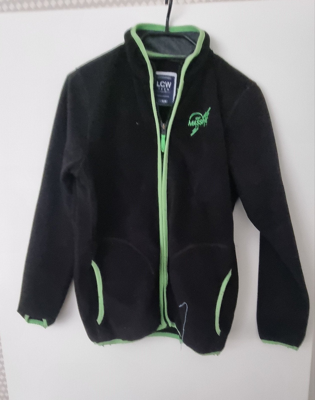 LCW Teen fleecevest zwart met neon groen accenten, Ophalen of Verzenden, Gebruikt, LCW Teen, Jongen of Meisje