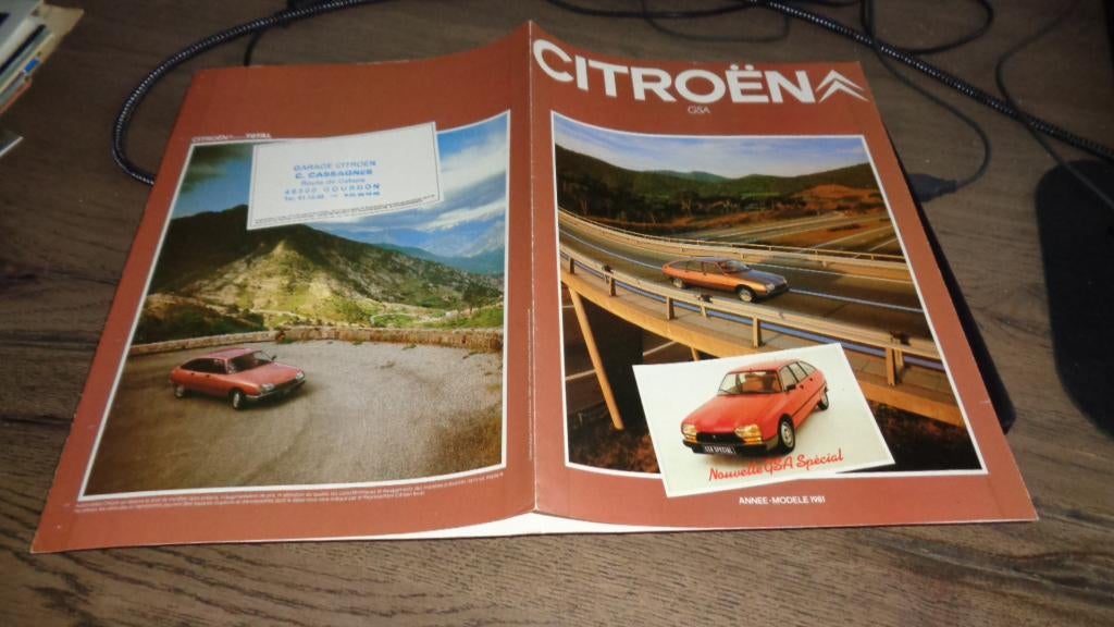 Folder CITROEN  GSA  modellen  1981, Verzenden, Zo goed als nieuw, Citroën