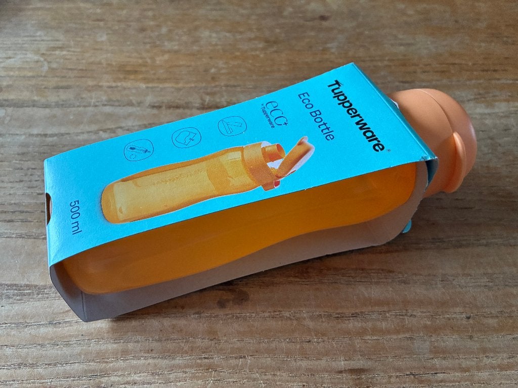 Tupperware ECO bottle fles drinkfles oranje 500 ml nieuw, 500 ml, Nieuw, Oranje, Ophalen of Verzenden