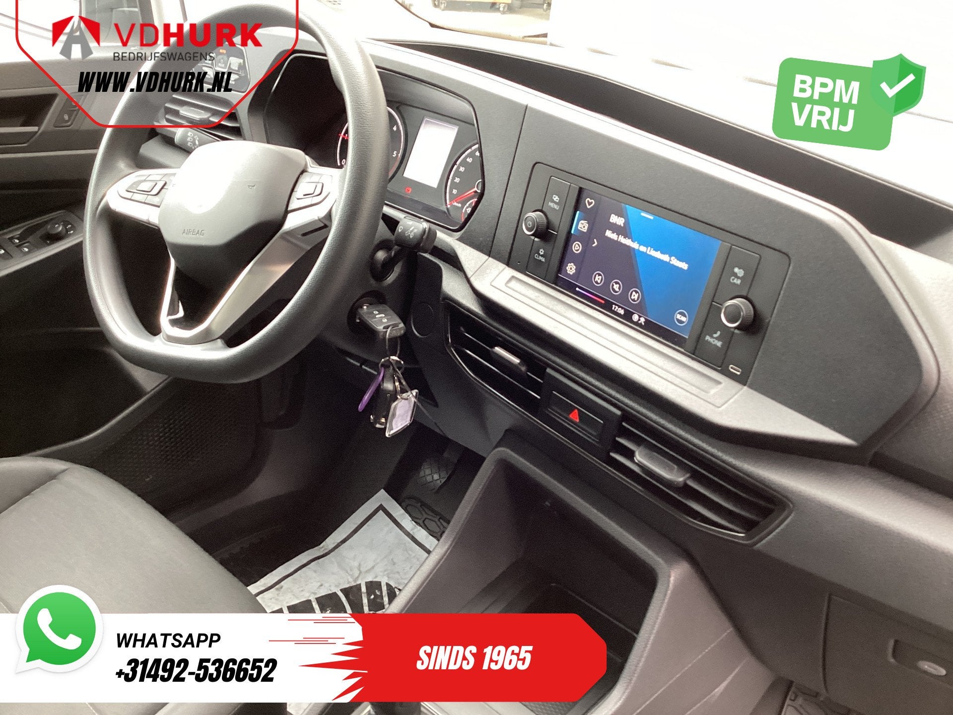 Volkswagen Caddy Cargo 2.0 TDI 100 pk Omvormer/ Sortimo/ Cru, Gebruikt, 4 cilinders, Volkswagen, Wit
