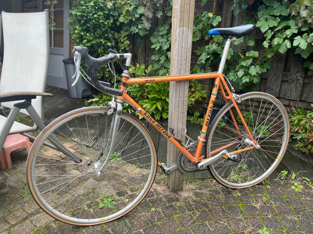 Koga Miyata retro wielrenfiets, Fietsen en Brommers, Fietsen | Racefietsen, Ophalen, Gebruikt, Staal, Velgrem