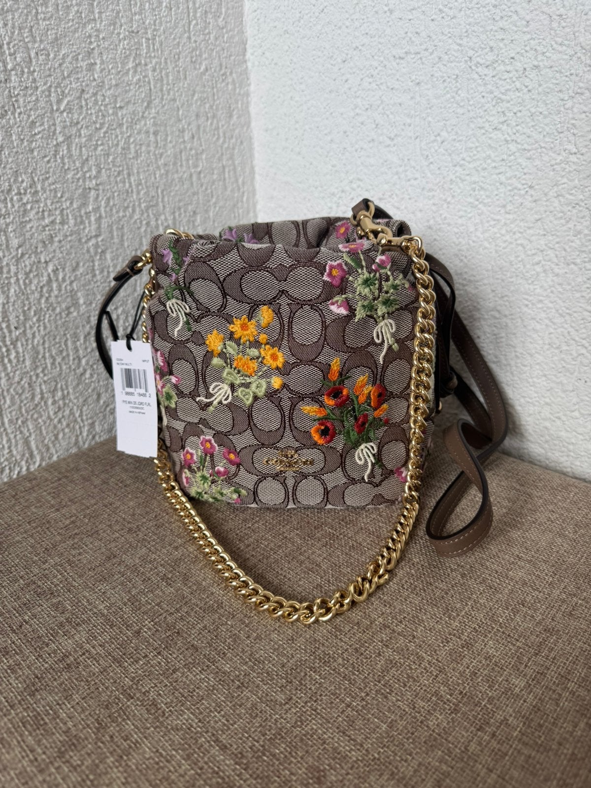 Coach Buckettas, Ophalen, Nieuw, Bruin, Handtas