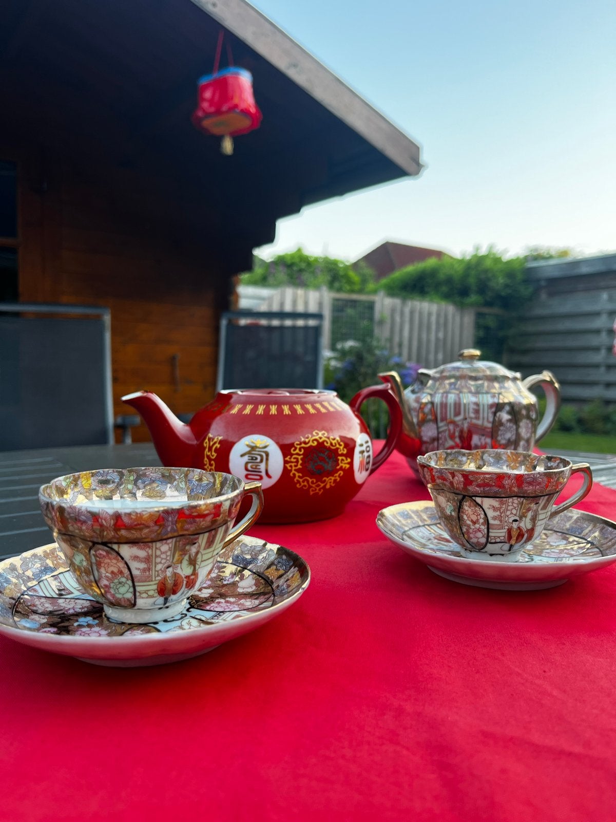 Prachtige Chinese theeset - Tatung China, Ophalen of Verzenden