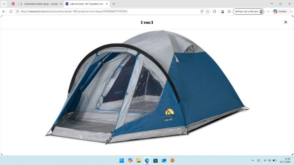koepeltent, Ophalen, Zo goed als nieuw, Tot en met 3