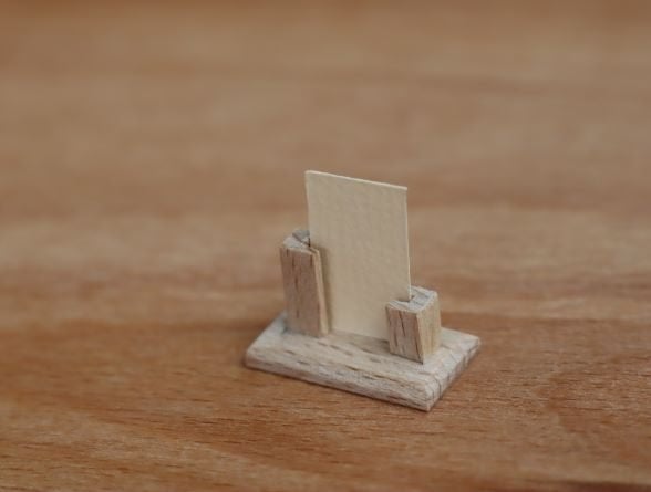 Handgemaakt piepklein beukenhouten foto lijstje., Ophalen of Verzenden, Nieuw, Gebruiksvoorwerp