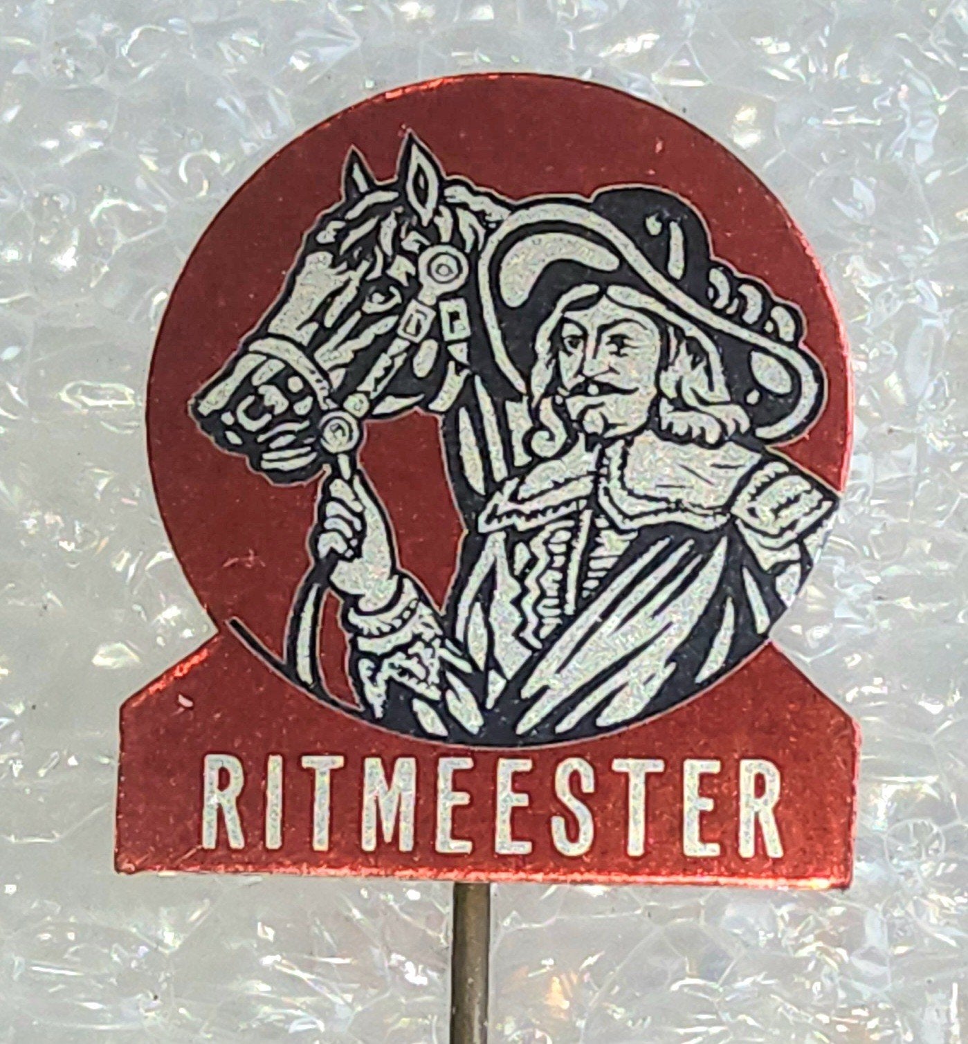Speldje Ritmeester Sigaren - Vintage Reclame, Verzamelen, Ophalen of Verzenden, Gebruikt, Merk, Speldje of Pin
