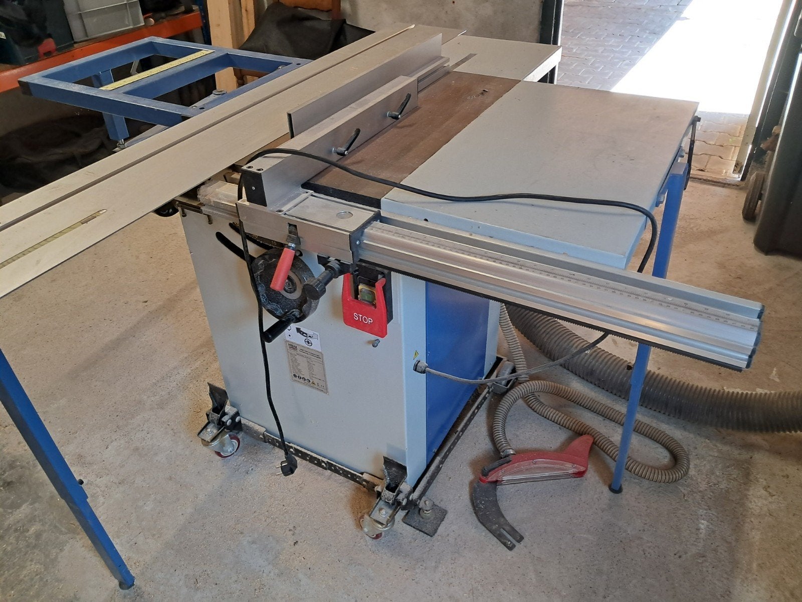 HBM 1600 Professionele Paneelzaag / Cirkelzaagtafel, Ophalen, Cirkelzaag, 70 mm of meer, HBM
