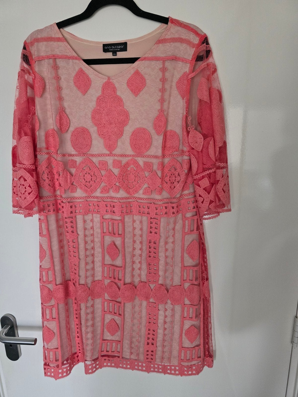 ana alcazar jurk maat 44 zgan, Kleding | Dames, Ophalen of Verzenden, Zo goed als nieuw, Maat 42/44 (L), Knielengte
