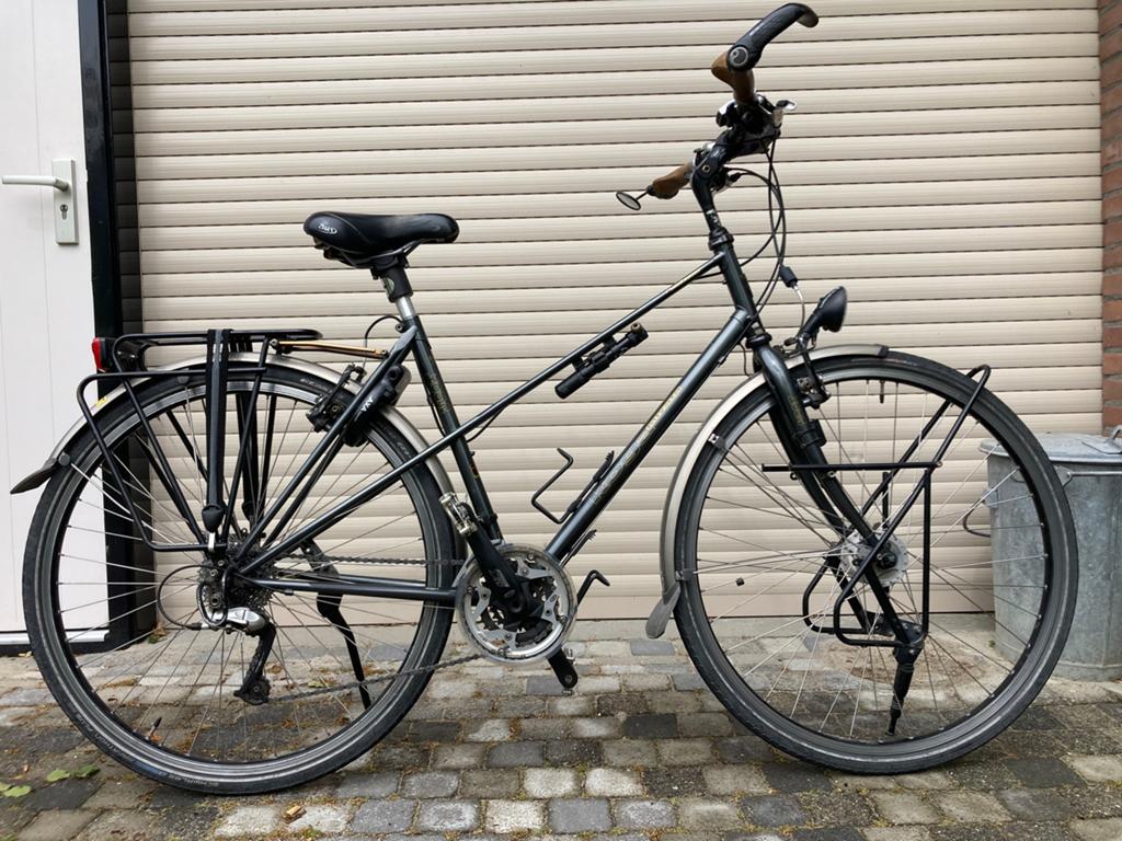 Koga Miyata Randonneur vakantie/trekking damesfiets, maat 50, Fietsen en Brommers, Ophalen, 28 inch, Velgrem, Zo goed als nieuw
