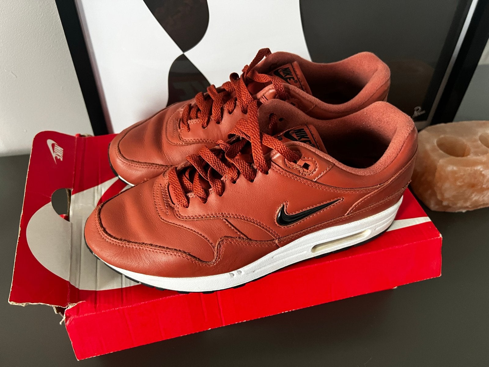 Nike Air Max 1 Premium SC Dusty Peach - Maat 42, Ophalen of Verzenden, Gedragen, Overige kleuren, Sneakers of Gympen