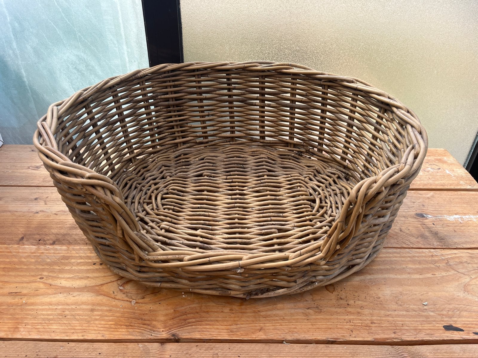 Rieten hondenmand 60cm, Dieren en Toebehoren, Hondenmanden, Ophalen, Riet