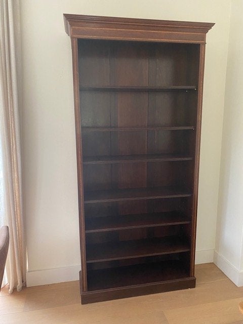 Mahonie boekenkast, Huis en Inrichting, Kasten | Boekenkasten, Ophalen, 25 tot 50 cm, 50 tot 100 cm, 200 cm of meer